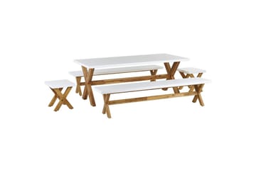 Matsalsset Olbia med bänkar 8-Sits - 8-Sits - Utemöbler & utemiljö - Utebord & trädgårdsbord - Matbord utomhus