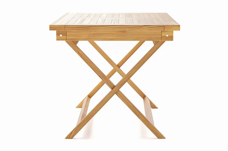 Menorca Litet Rektangulärt Matbord i trä Utomhus 80x120 cm - Trä/Natur - Utemöbler & utemiljö - Utebord & trädgårdsbord - Matbord utomhus