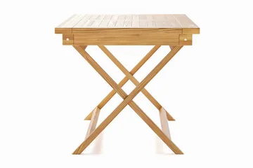 Menorca Litet Rektangulärt Matbord i trä Utomhus 80x120 cm - Trä/Natur - Utemöbler & utemiljö - Utebord & trädgårdsbord - Matbord utomhus