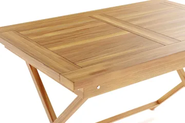 Menorca Litet Rektangulärt Matbord i trä Utomhus 80x120 cm - Trä/Natur - Utemöbler & utemiljö - Utebord & trädgårdsbord - Matbord utomhus