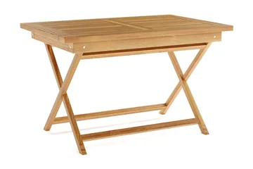 Menorca Litet Rektangulärt Matbord i trä Utomhus 80x120 cm - Trä/Natur - Utemöbler & utemiljö - Utebord & trädgårdsbord - Matbord utomhus