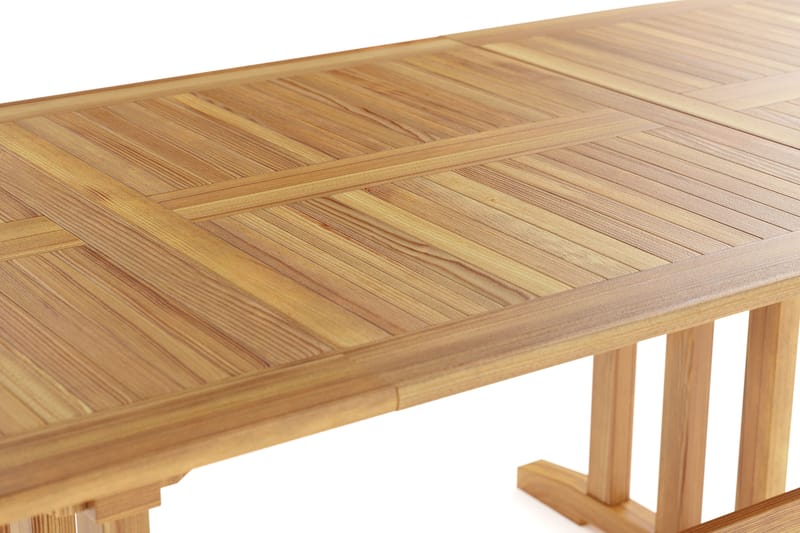 Menorca Stort Ovalt Förlängningbart Matbord i trä Utomhus 100x180 cm - Teak / Natur - Utemöbler & utemiljö - Utebord & trädgårdsbord - Matbord utomhus