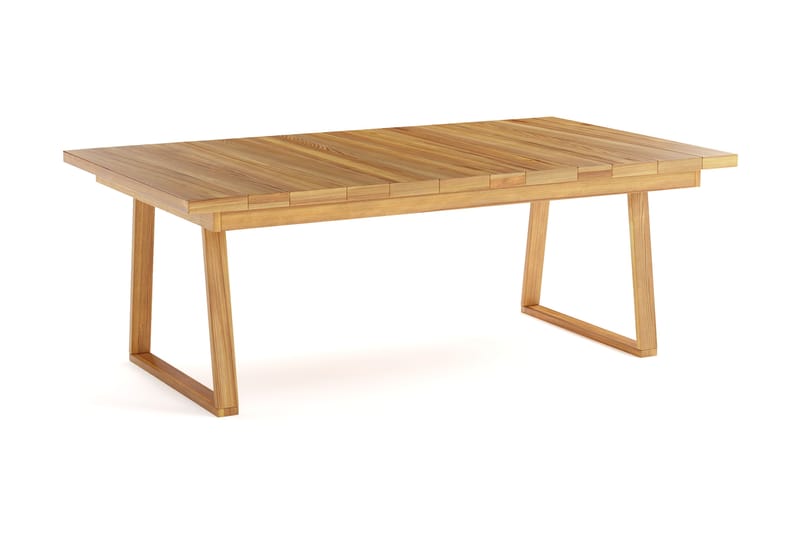 Menorca Stort Rektangulärt Matbord i trä Utomhus 100x180 cm - Trä/Natur - Utemöbler & utemiljö - Utebord & trädgårdsbord - Matbord utomhus