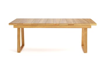 Menorca Stort Rektangulärt Matbord i trä Utomhus 100x180 cm - Trä/Natur - Utemöbler & utemiljö - Utebord & trädgårdsbord - Matbord utomhus