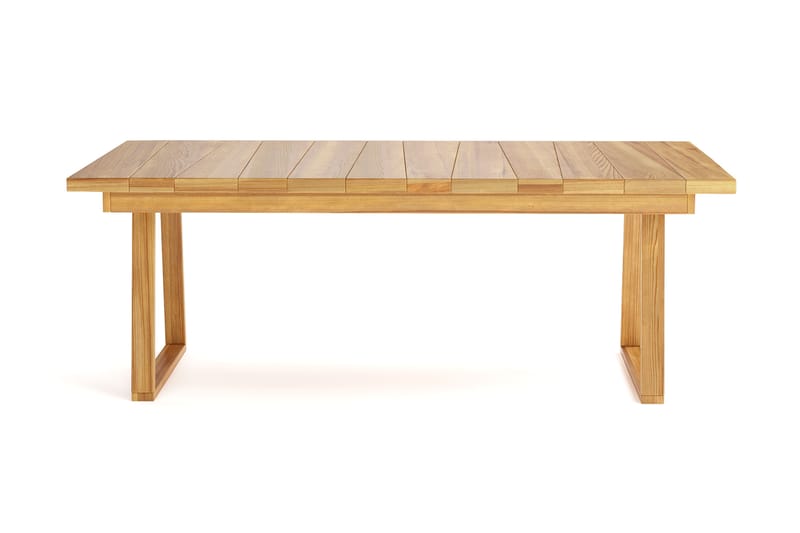Menorca Stort Rektangulärt Matbord i trä Utomhus 100x180 cm - Trä/Natur - Utemöbler & utemiljö - Utebord & trädgårdsbord - Matbord utomhus