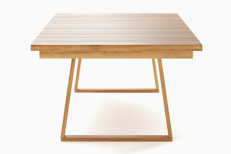 Menorca Stort Rektangulärt Matbord i trä Utomhus 100x180 cm - Trä/Natur - Utemöbler & utemiljö - Utebord & trädgårdsbord - Matbord utomhus