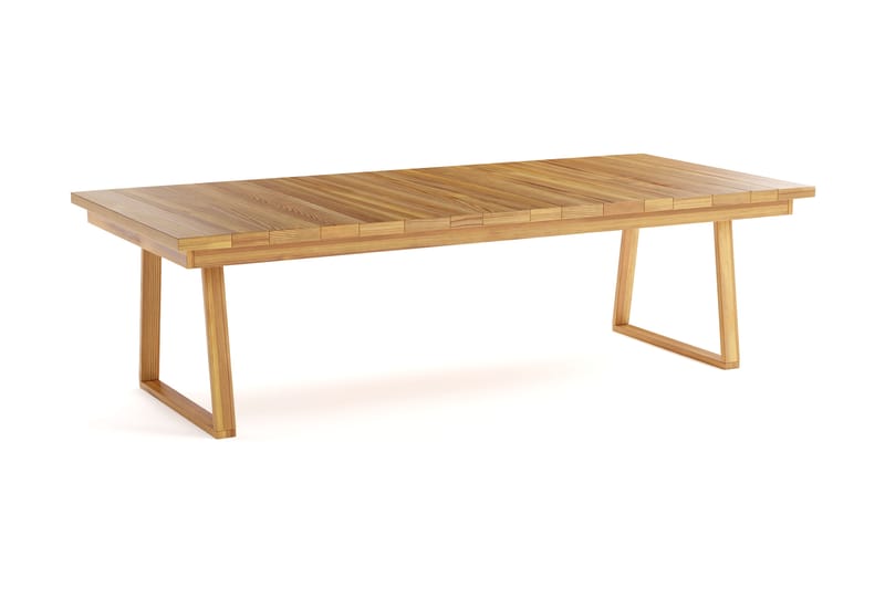 Menorca Stort Rektangulärt Matbord i trä Utomhus 100x240 cm - Trä/Natur - Utemöbler & utemiljö - Utebord & trädgårdsbord - Matbord utomhus