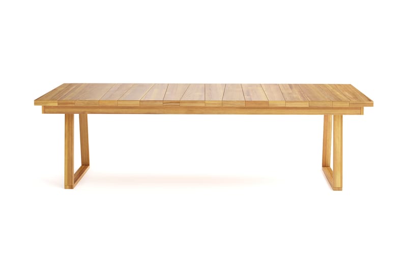 Menorca Stort Rektangulärt Matbord i trä Utomhus 100x240 cm - Trä/Natur - Utemöbler & utemiljö - Utebord & trädgårdsbord - Matbord utomhus