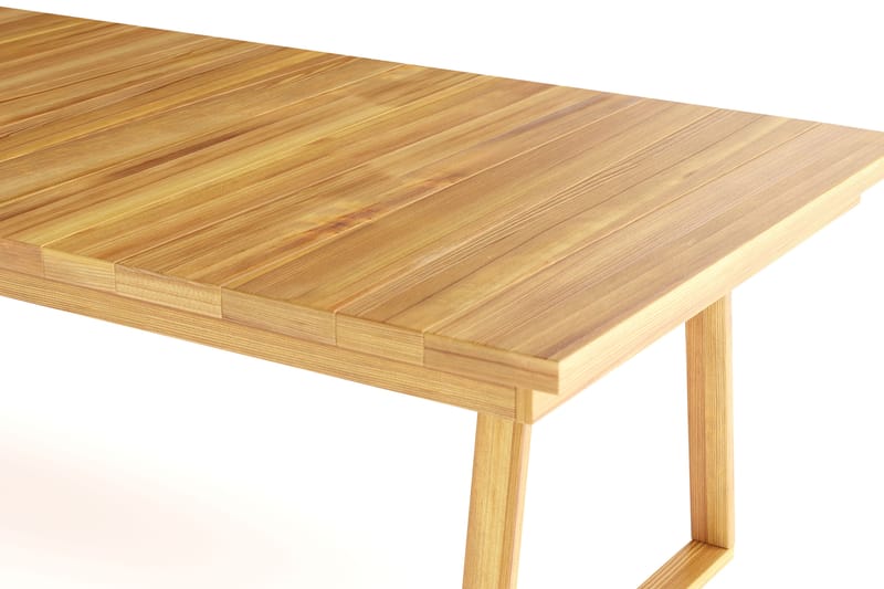 Menorca Stort Rektangulärt Matbord i trä Utomhus 100x240 cm - Trä/Natur - Utemöbler & utemiljö - Utebord & trädgårdsbord - Matbord utomhus