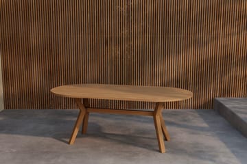 Ovalt matbord Kenya 200 cm Utomhus - Natur - Utemöbler & utemiljö - Utebord & trädgårdsbord - Matbord utomhus