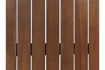 Paolo Hopfällbart Sidobord BrickUtebord och Avlastningsbord Utomhus 68 cm Trä - Mörkbrun - Utemöbler & utemiljö - Utebord & trädgårdsbord - Sidobord utomhus
