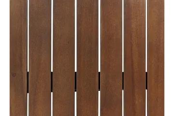 Paolo Hopfällbart Sidobord BrickUtebord och Avlastningsbord Utomhus 68 cm Trä - Mörkbrun - Utemöbler & utemiljö - Utebord & trädgårdsbord - Sidobord utomhus