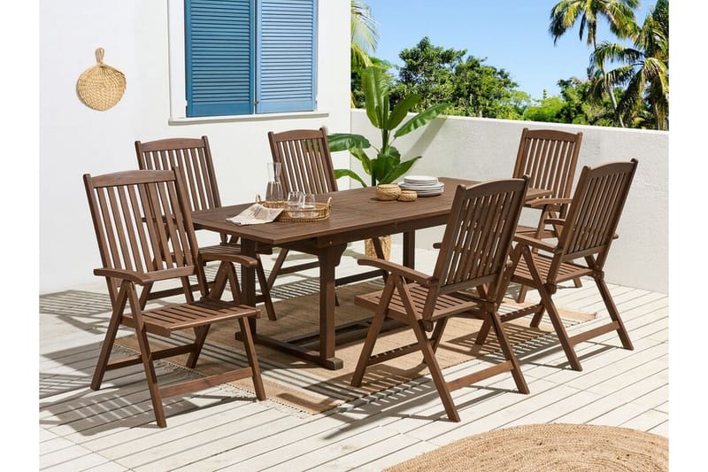 Paolo Matbord Utomhus 90x160 cm - Mörkbrun - Utemöbler & utemiljö - Utebord & trädgårdsbord - Matbord utomhus