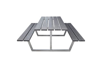 Picknickbord Rustik Metall Utan Ryggstöd - Grå - Utemöbler & utemiljö - Utebord & trädgårdsbord - Picknickbord