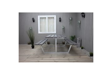 Picknickbord Rustik Metall Utan Ryggstöd - Grå - Utemöbler & utemiljö - Utebord & trädgårdsbord - Picknickbord