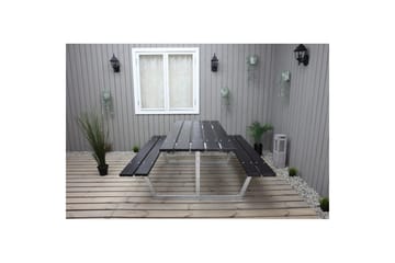 Picknickbord Rustik Metall Utan Ryggstöd - Svart - Utemöbler & utemiljö - Utebord & trädgårdsbord - Picknickbord