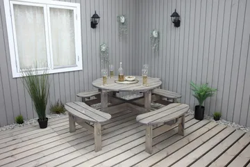 Frankfurt picknikbord - brun - Utemöbler & utemiljö - Utebord & trädgårdsbord - Picknickbord