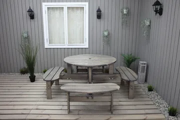 Frankfurt picknikbord - brun - Utemöbler & utemiljö - Utebord & trädgårdsbord - Picknickbord