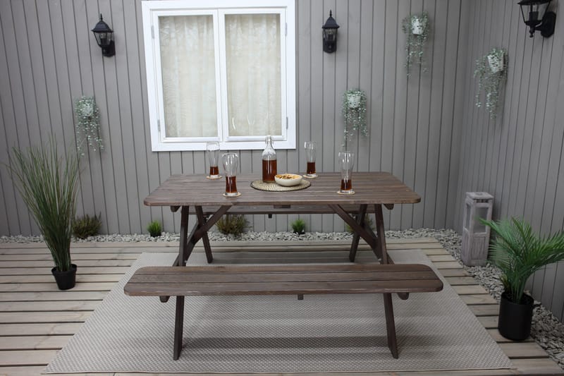 Nancie Picknickbord 150 cm - Brun - Utemöbler & utemiljö - Utebord & trädgårdsbord - Picknickbord
