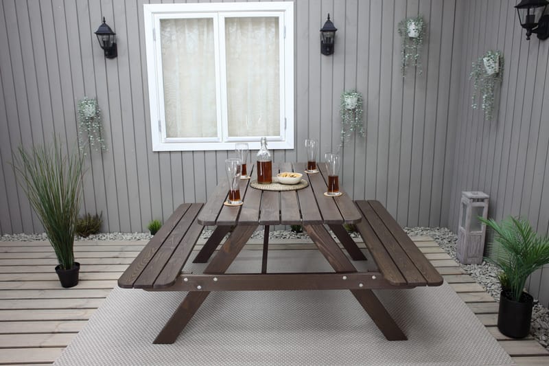Nancie Picknickbord 150 cm - Brun - Utemöbler & utemiljö - Utebord & trädgårdsbord - Picknickbord