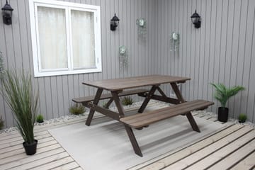 Nancie Picknickbord 150 cm - Brun - Utemöbler & utemiljö - Utebord & trädgårdsbord - Picknickbord