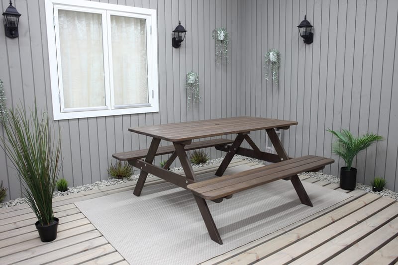 Nancie Picknickbord 150 cm - Brun - Utemöbler & utemiljö - Utebord & trädgårdsbord - Picknickbord
