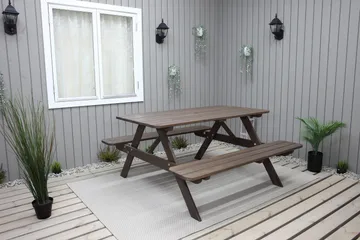 Nancie Picknickbord 150 cm - Brun - Utemöbler & utemiljö - Utebord & trädgårdsbord - Picknickbord