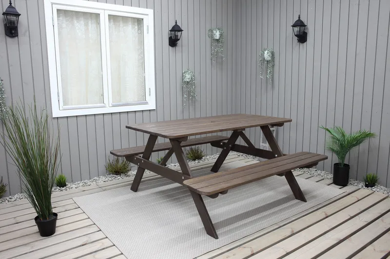 Nancie Picknickbord 150 cm - Brun - Utemöbler & utemiljö - Utebord & trädgårdsbord - Picknickbord