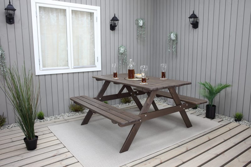Nancie Picknickbord 150 cm - Brun - Utemöbler & utemiljö - Utebord & trädgårdsbord - Picknickbord