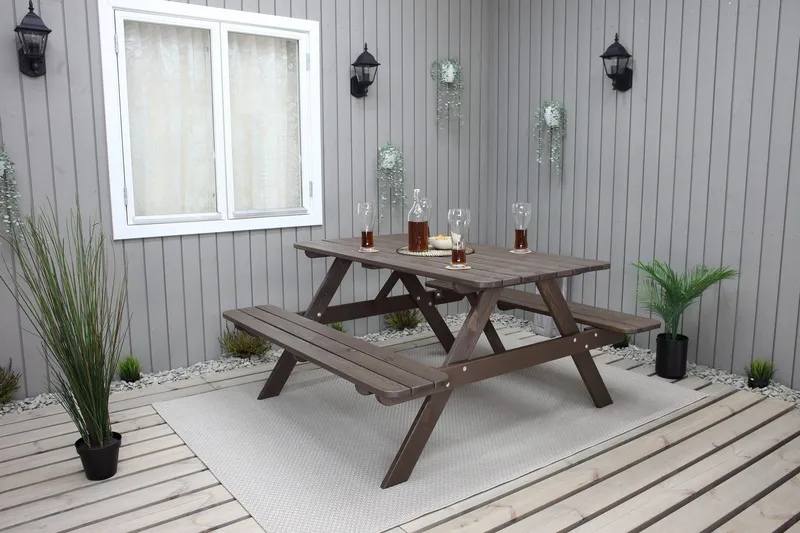 Nancie Picknickbord 150 cm - Brun - Utemöbler & utemiljö - Utebord & trädgårdsbord - Picknickbord