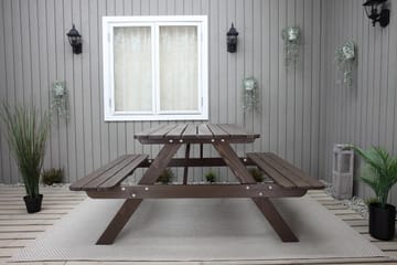 Picknickbord Nancie 150 cm - Brun - Utemöbler & utemiljö - Utebord & trädgårdsbord - Picknickbord