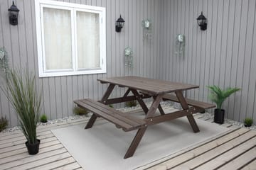 Picknickbord Nancie 150 cm - Brun - Utemöbler & utemiljö - Utebord & trädgårdsbord - Picknickbord