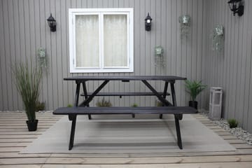 Picknickbord Nancie 158 cm - Kaffesvart - Utemöbler & utemiljö - Utebord & trädgårdsbord - Picknickbord