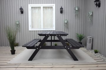 Picknickbord Nancie 158 cm - Kaffesvart - Utemöbler & utemiljö - Utebord & trädgårdsbord - Picknickbord