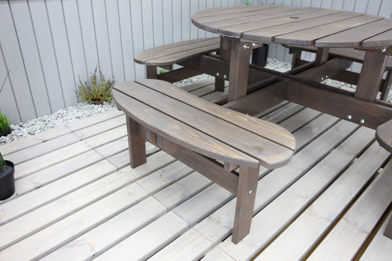 Picknickbord Rogolo 199 cm - Brun - Utemöbler & utemiljö - Utebord & trädgårdsbord - Picknickbord