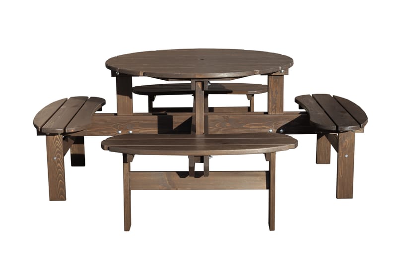 Picknickbord Rogolo 199 cm - Brun - Utemöbler & utemiljö - Utebord & trädgårdsbord - Picknickbord