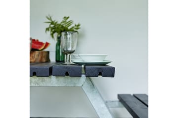 PLUS Alpha Bord/Bänkset 118 cm - Svart - Utemöbler & utemiljö - Utebord & trädgårdsbord - Picknickbord