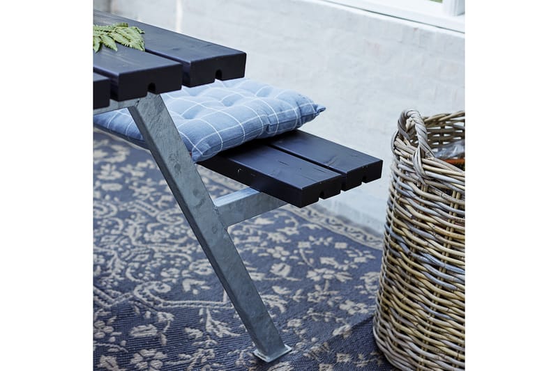 PLUS Alpha Bord/Bänkset 118 cm - Svart - Utemöbler & utemiljö - Utebord & trädgårdsbord - Picknickbord