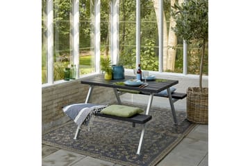 PLUS Alpha Bord/Bänkset 118 cm - Svart - Utemöbler & utemiljö - Utebord & trädgårdsbord - Picknickbord