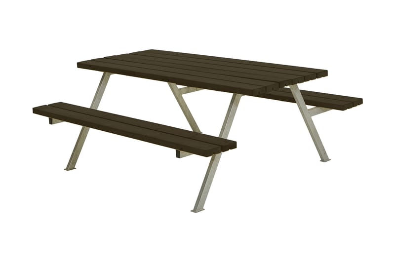 PLUS Alpha Bord/Bänkset 177 cm - Svart - Utemöbler & utemiljö - Utebord & trädgårdsbord - Picknickbord