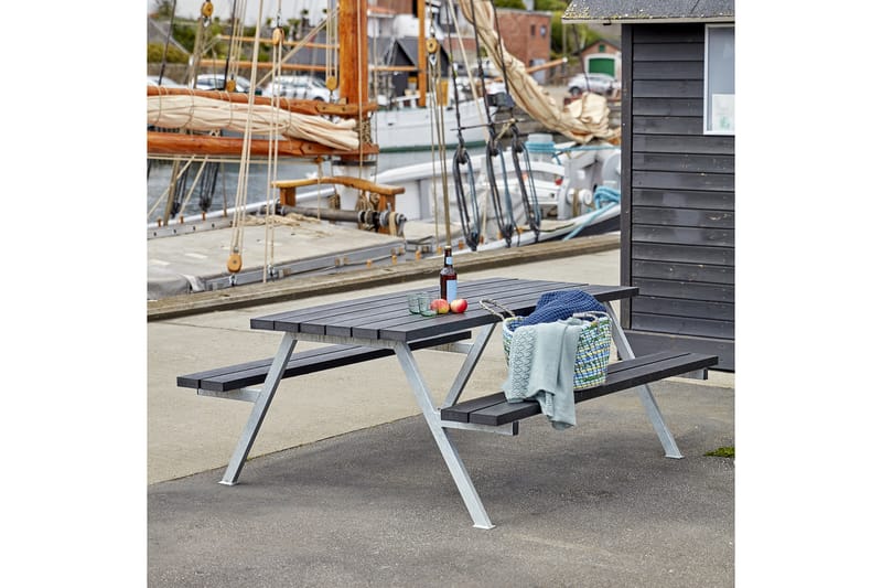 PLUS Alpha Bord/Bänkset 177 cm - Svart - Utemöbler & utemiljö - Utebord & trädgårdsbord - Picknickbord