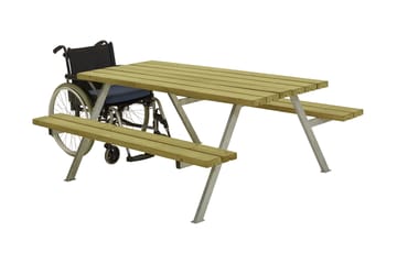 PLUS Alpha Bord/Bänkset 177 cm Tryckimpregnerat - Utemöbler & utemiljö - Utebord & trädgårdsbord - Picknickbord