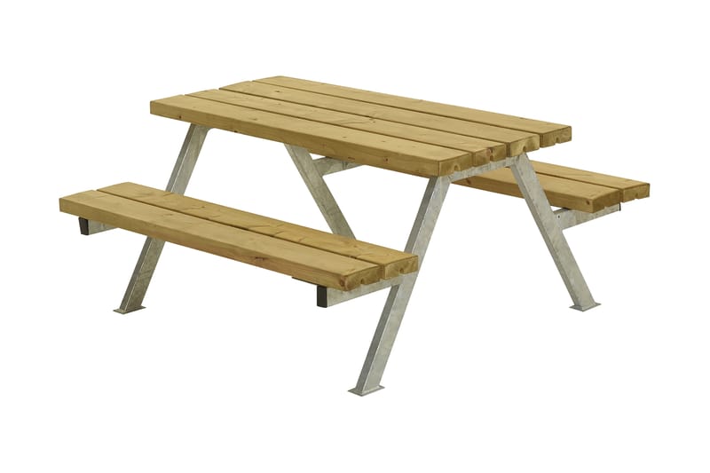 PLUS Alpha Junior Bord/Bänkset 118 cm - Trä|natur - Utemöbler & utemiljö - Utebord & trädgårdsbord - Picknickbord