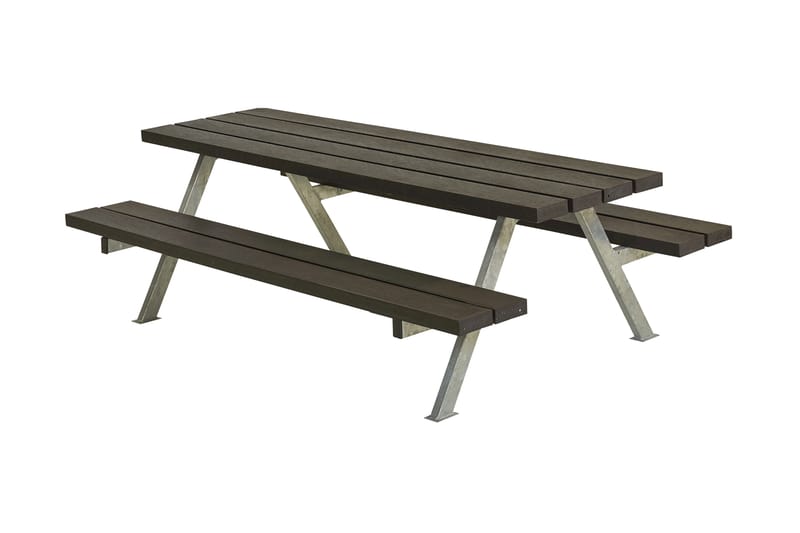 PLUS Alpha Junior Bord/Bänkset 177 cm - Svart - Utemöbler & utemiljö - Utebord & trädgårdsbord - Picknickbord