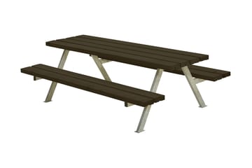 PLUS Alpha Junior Bord/Bänkset 177 cm - Svart - Utemöbler & utemiljö - Utebord & trädgårdsbord - Picknickbord