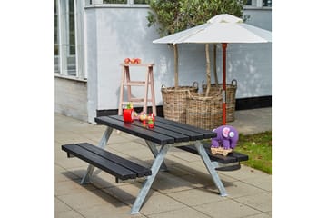 PLUS Alpha Junior Bord/Bänkset 177 cm - Svart - Utemöbler & utemiljö - Utebord & trädgårdsbord - Picknickbord