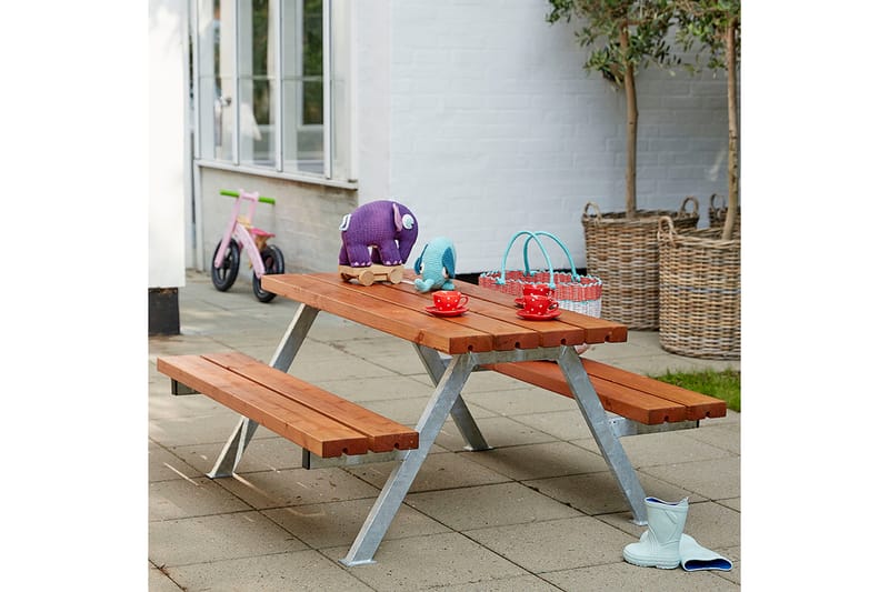 PLUS Alpha Junior Bord/Bänkset 177 cm Teak - Teak - Utemöbler & utemiljö - Utebord & trädgårdsbord - Picknickbord