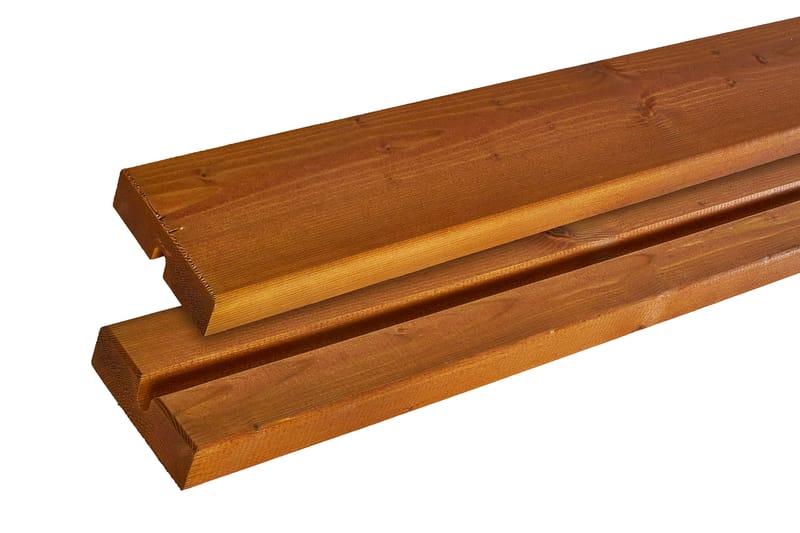 PLUS Basic Bord/Bänkset med 2Ryggstöd 177 cm Grundmålad Teak - Teak - Picknickbord