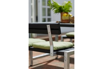 PLUS Caféset med 1 Ryggstöd 127 cm - Svart - Utemöbler & utemiljö - Utebord & trädgårdsbord - Picknickbord