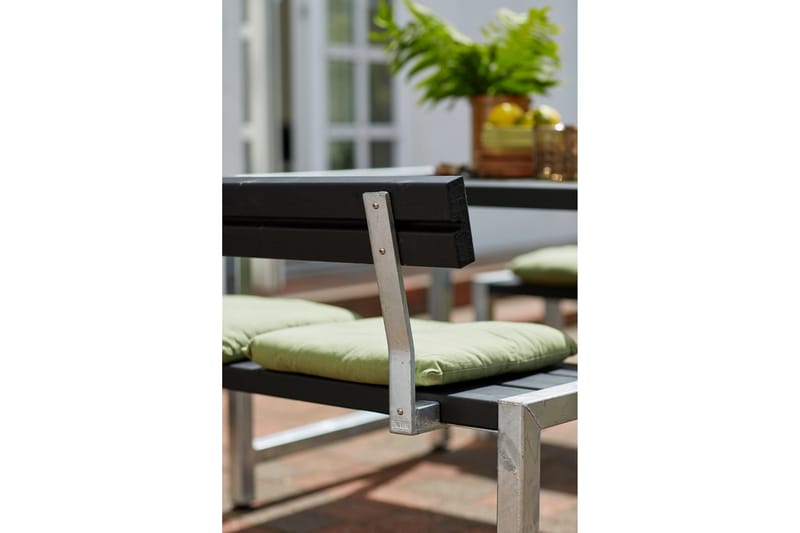 PLUS Caféset med 1 Ryggstöd 127 cm - Svart - Utemöbler & utemiljö - Utebord & trädgårdsbord - Picknickbord
